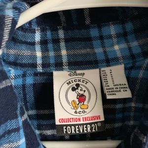Forever 21 Tops - Mickey Mouse flannel Forever 21 Tops - Mickey Mouse flannel